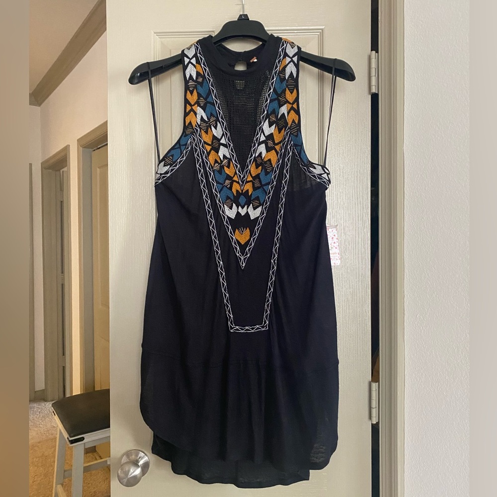 Free People embroidered top